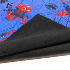 100D mikrošķiedras apdrukāts TPU poli Softshell audums