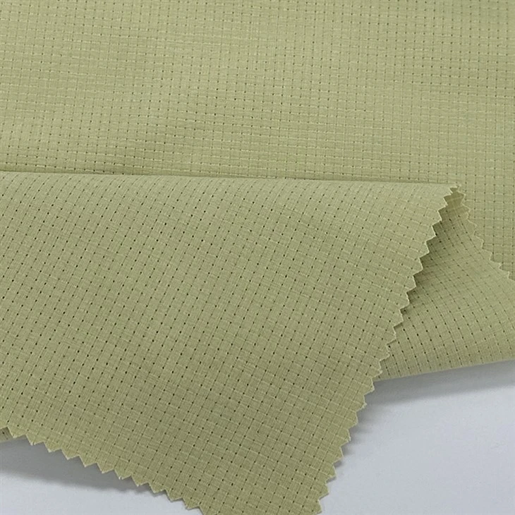 Grid Woven 100% Polyester Fabric